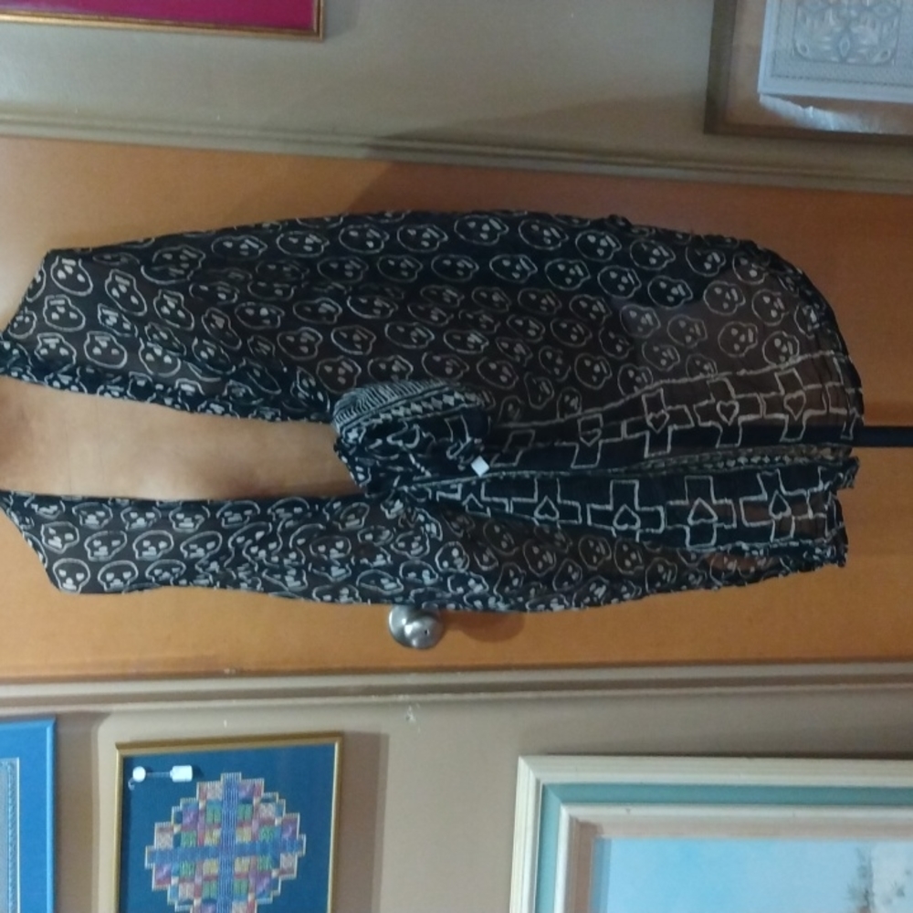 Skulls Scarf 100 0/0 silk